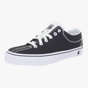 K-Swiss men’s 9.5 clean Laguna black white sneaker canvas shoe low top